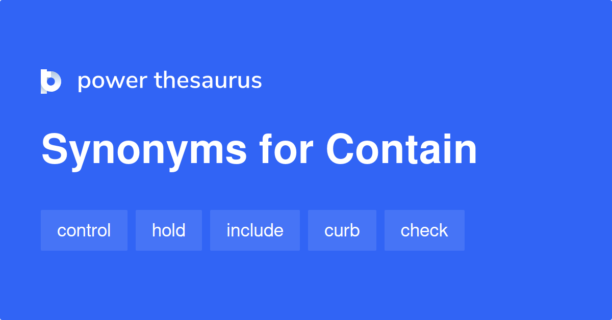 contain thesaurus