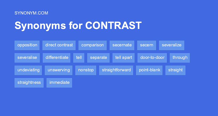 contrast thesaurus