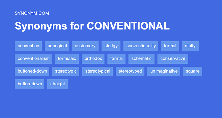 conventional synonyms