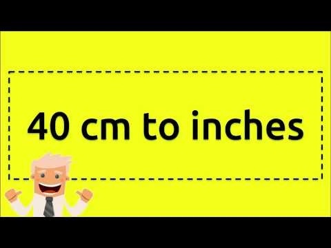 convert 40 cm into inches