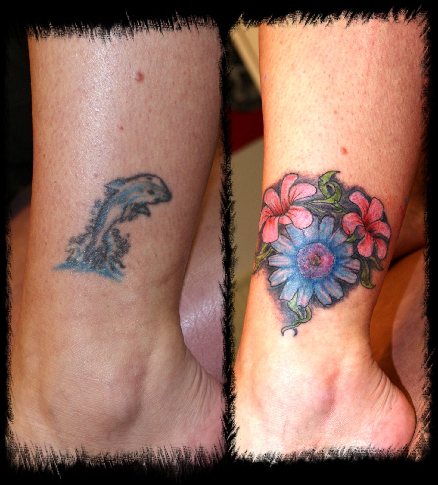 cover up tattoo on ankle