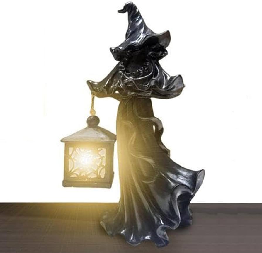 cracker barrel halloween witch with lantern