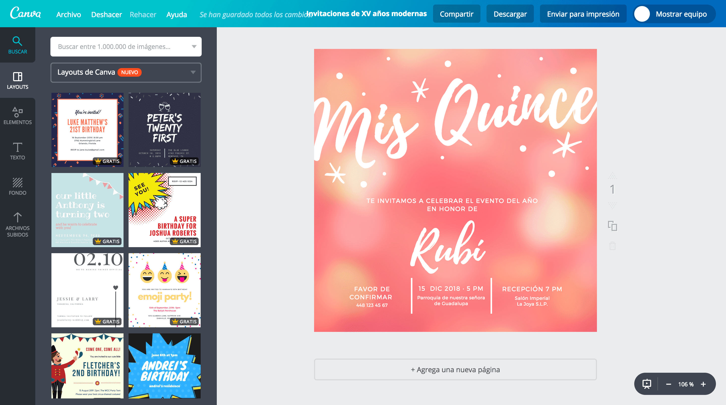 crear invitaciones online gratis para imprimir