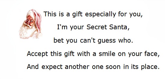 creative secret santa clues