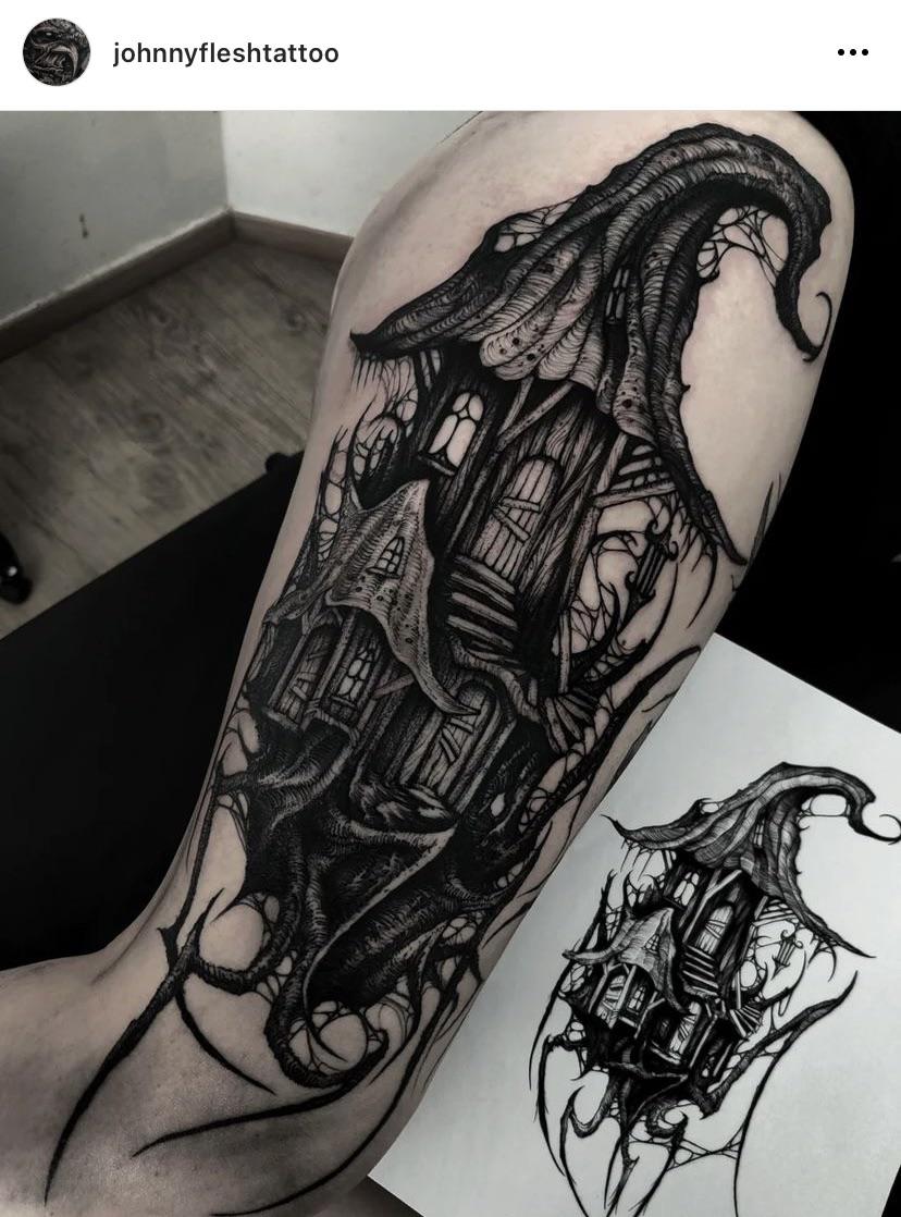 creepy dark tattoos