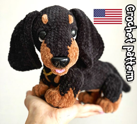 crochet dachshund dog pattern