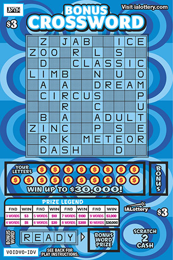 crossword scratch ticket