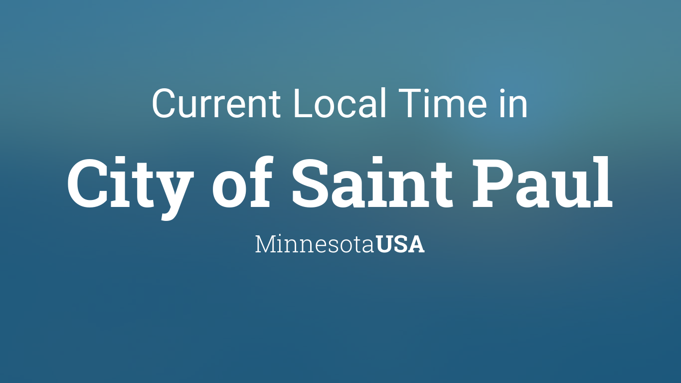 current time st paul