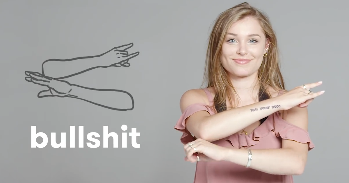 curse words in sign language