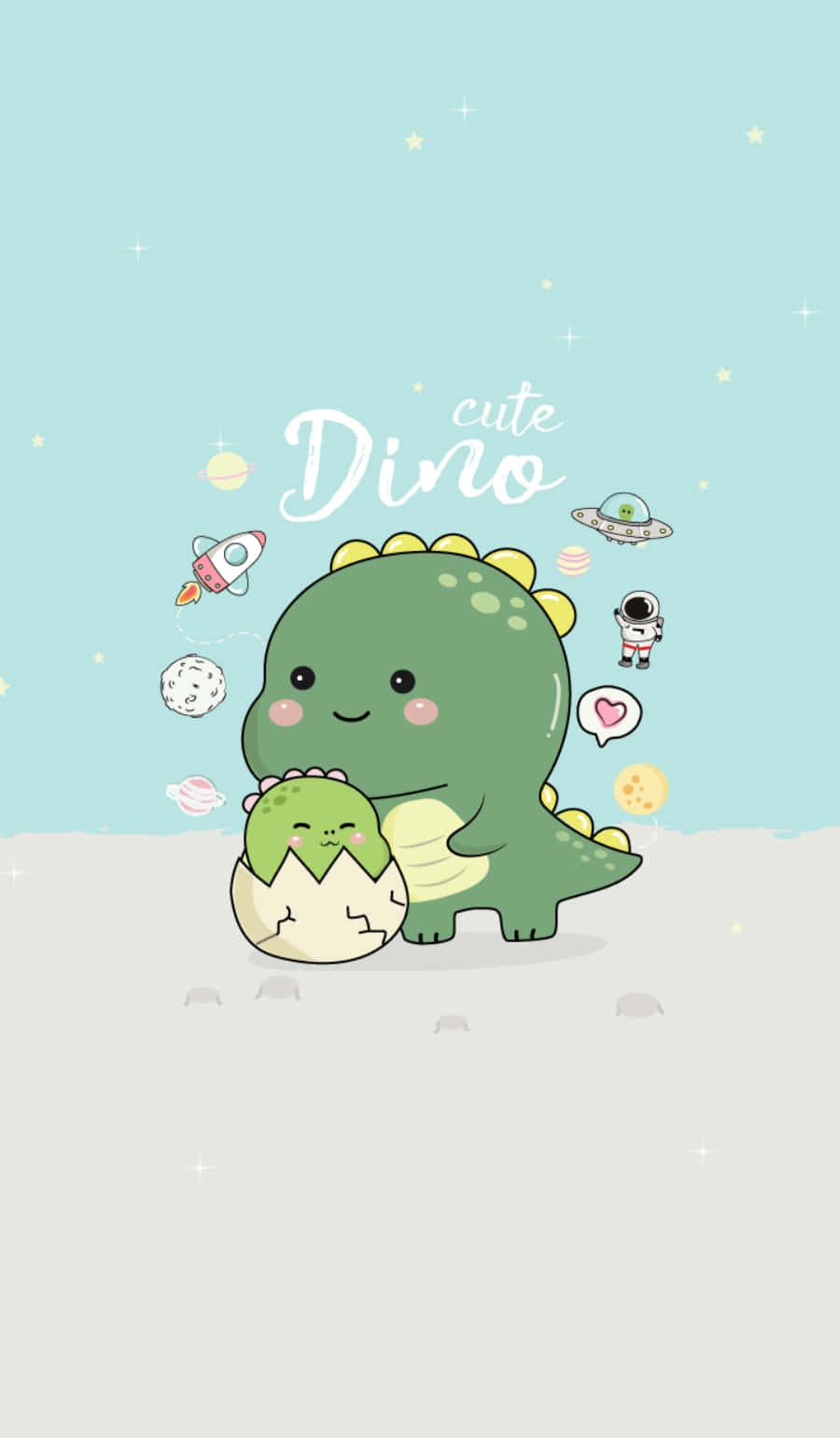 cute dino wallpaper