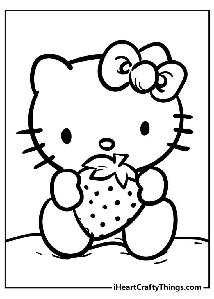 cute hello kitty drawing