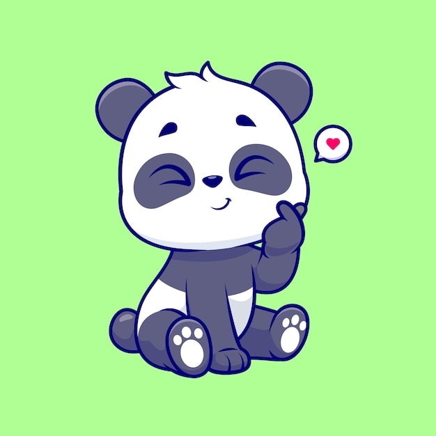 cute panda cartoon