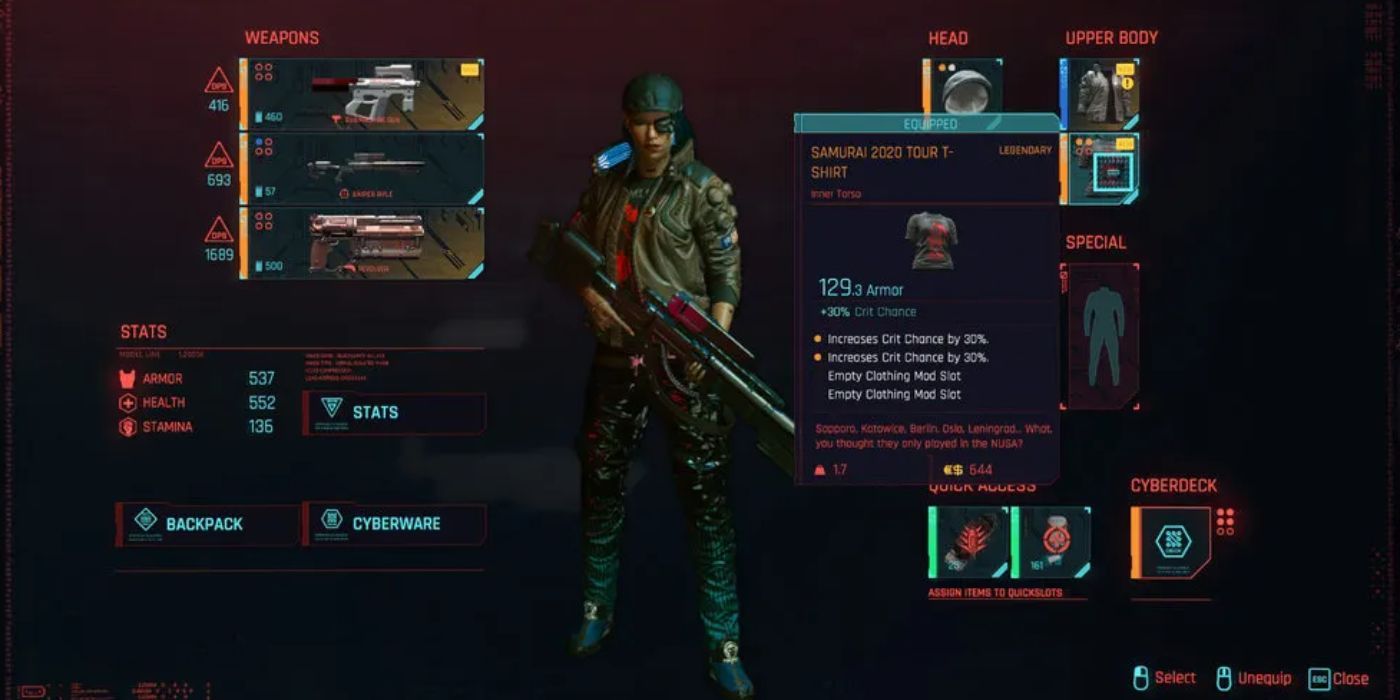 cyberpunk 2077 iconic clothes