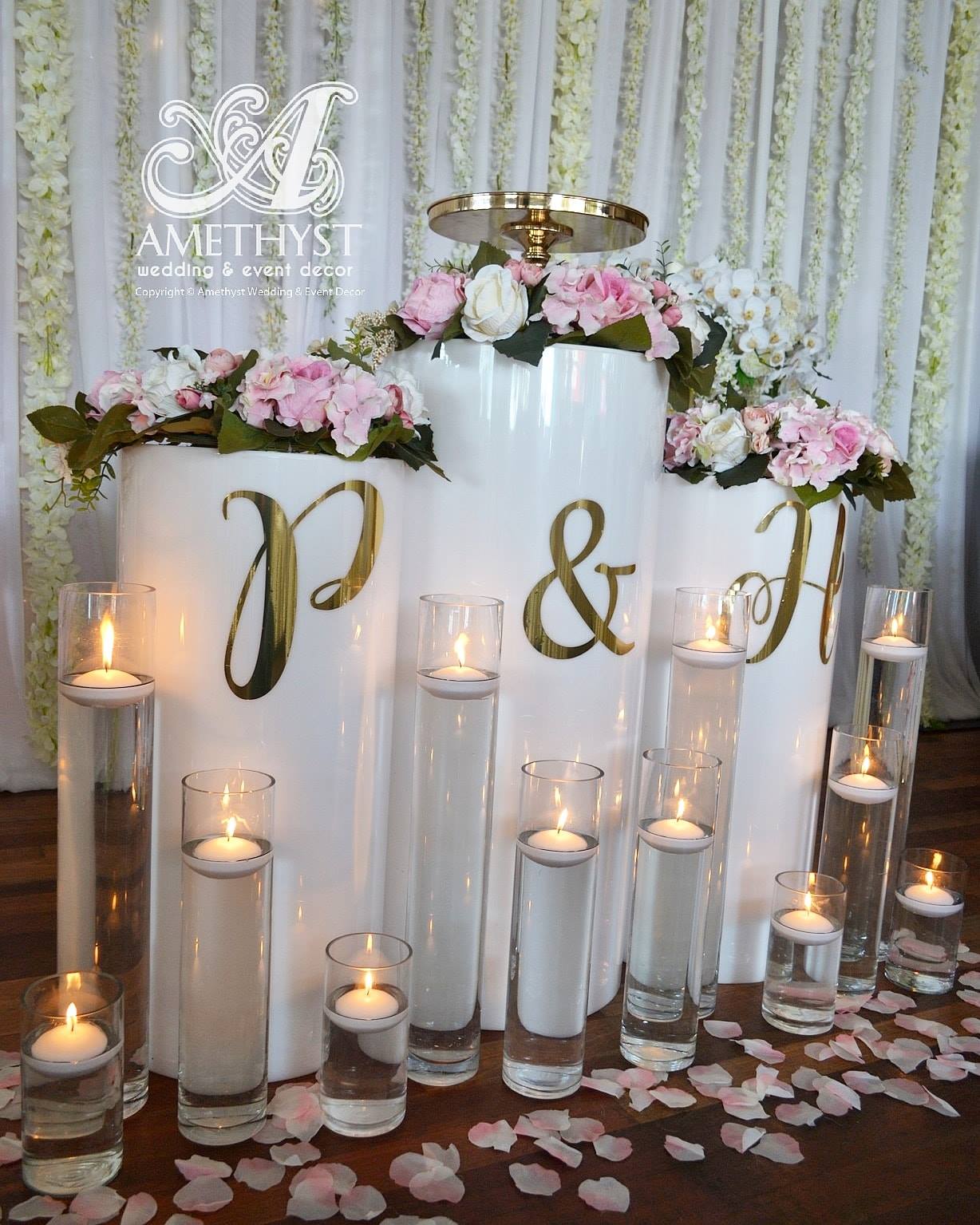 cylinder vases for floating candles