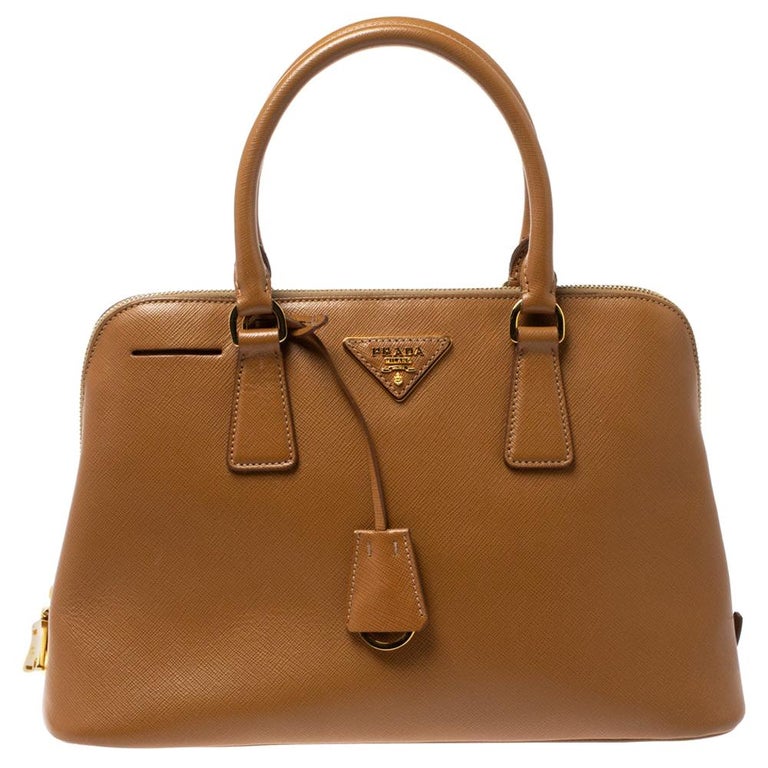 tan prada purse