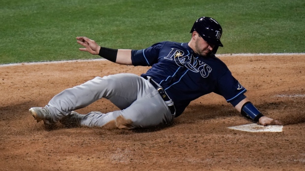 score of the rays game