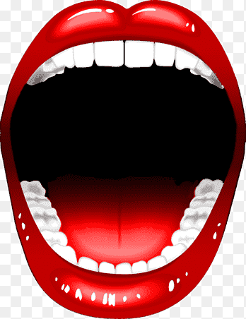 mouth open clipart