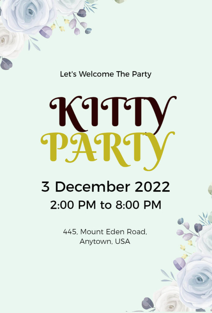 kitty party invitation quotes