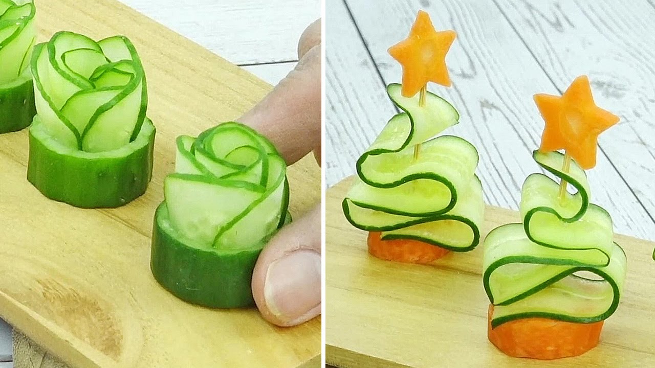 food carving cucumber