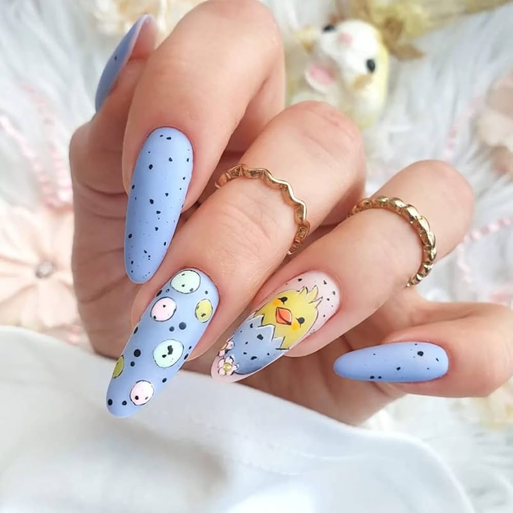 easter fake nails