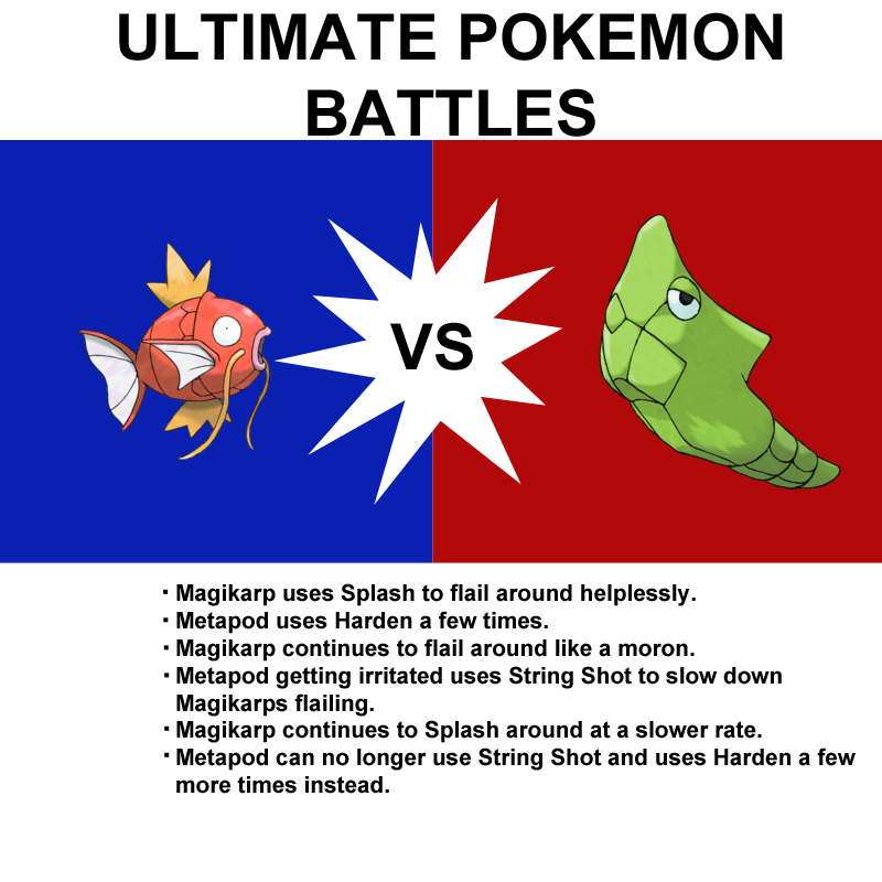 metapod vs magikarp