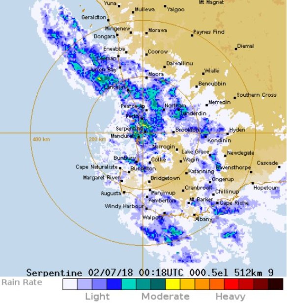 wa radar map