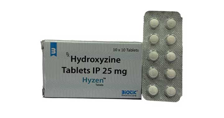 hydroxyzine bluelight