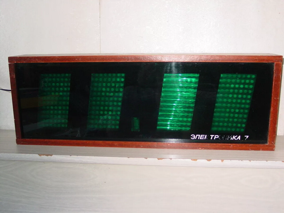 vintage digital wall clock