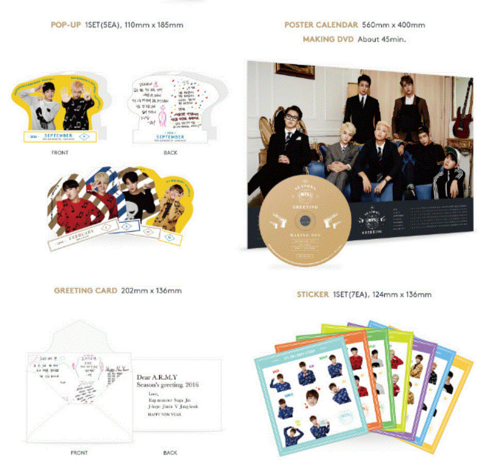 bts seasons greetings 2016