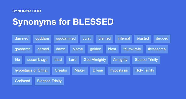 synonyms for blessed