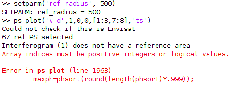 array indices must be positive integers or logical values.