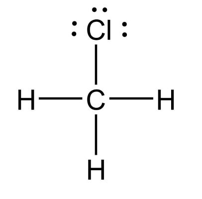 electron dot structure of ch3cl