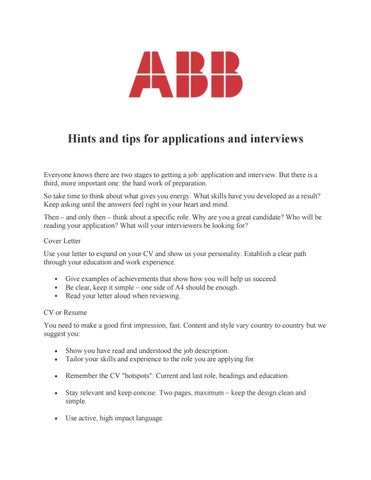 abb interview questions