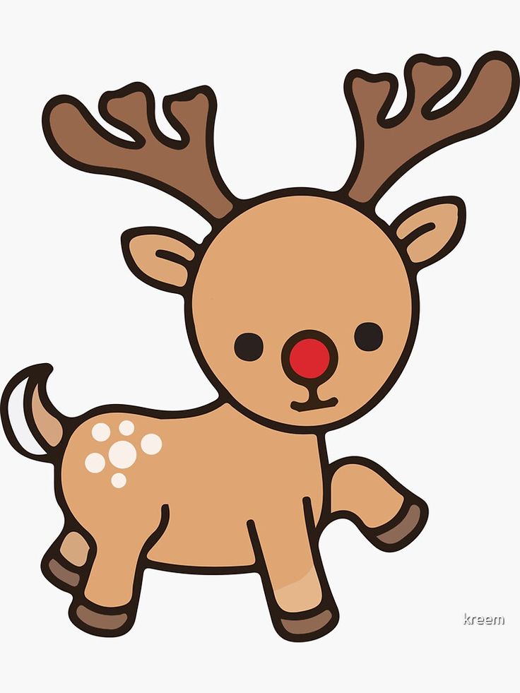 cartoon pictures of a reindeer