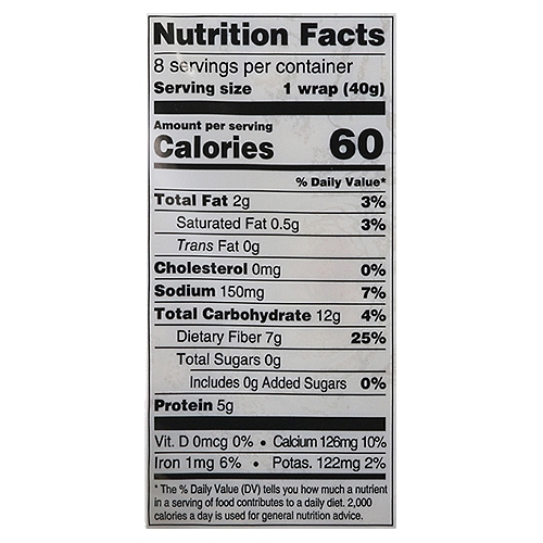 calories in 1 white wrap