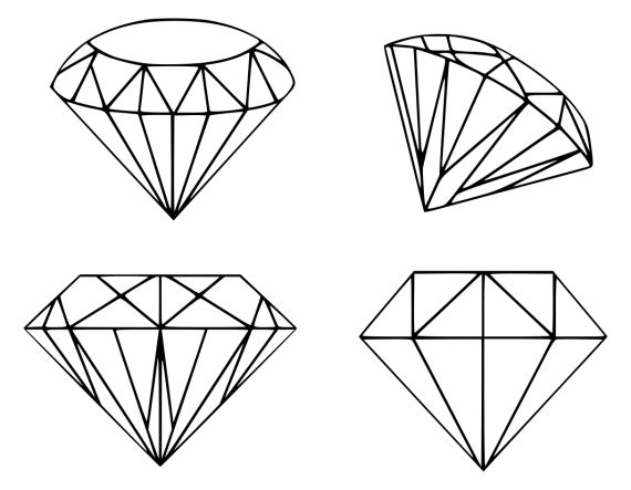 diamond tattoo vector