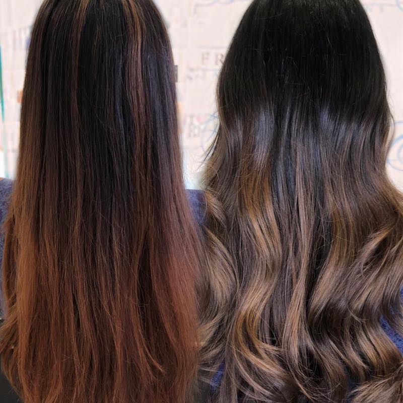 ombre hair on black hair