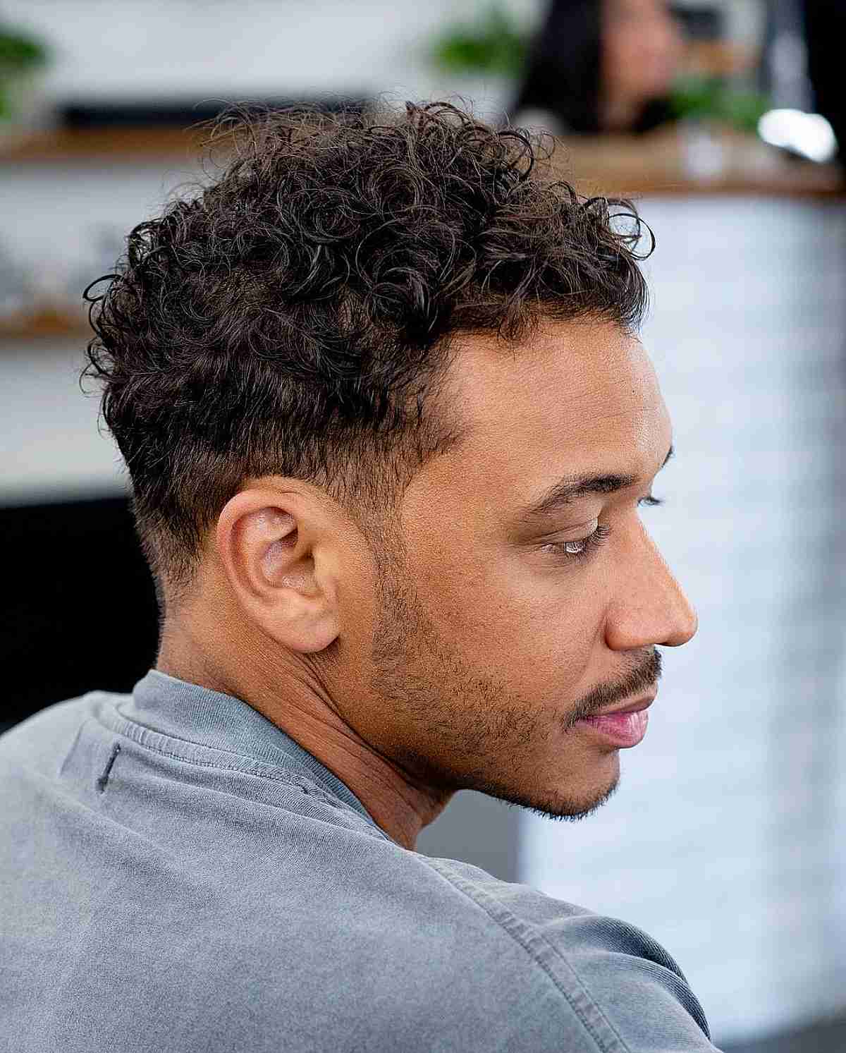 mens short haircuts curly hair