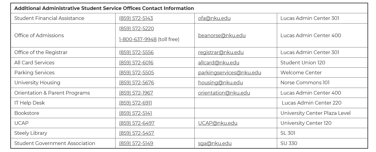 nku student account services