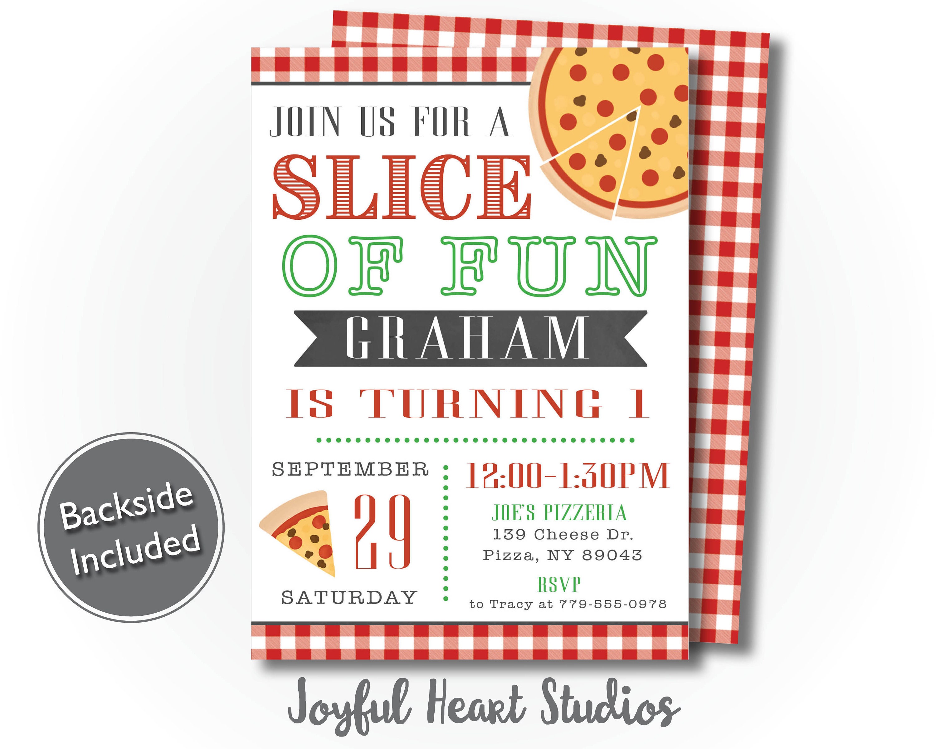 pizza party invite