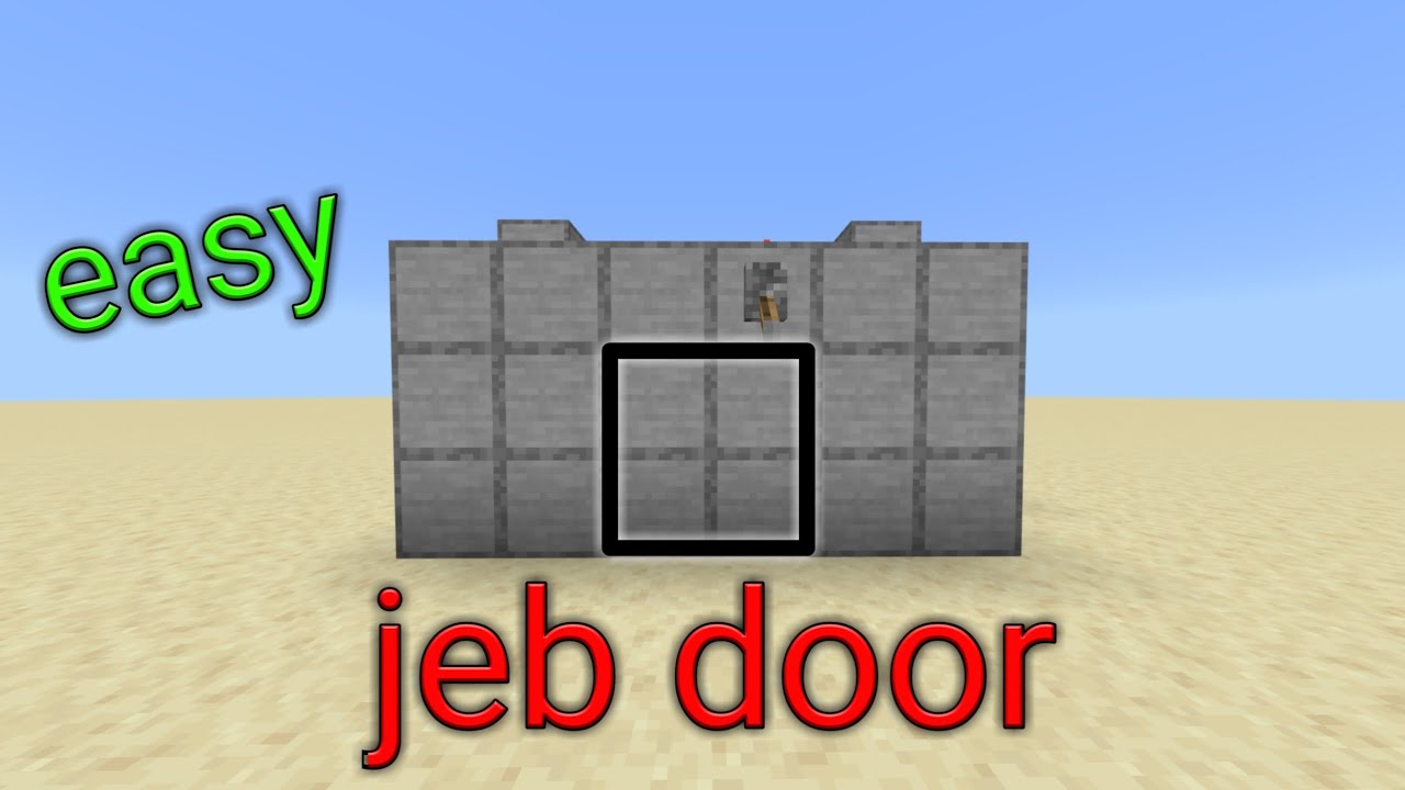 minecraft jeb door