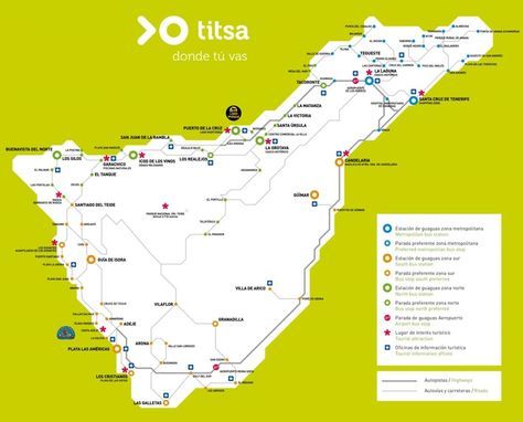 tenerife bus map pdf