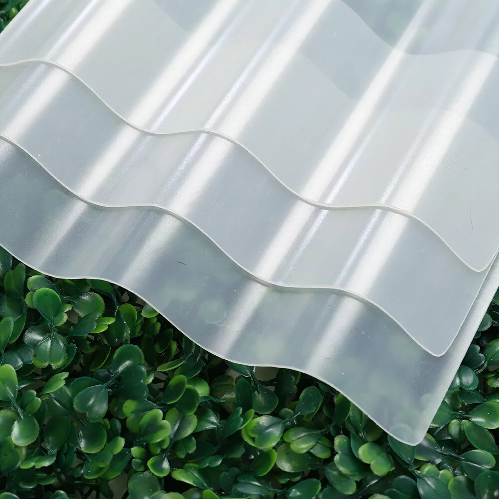 clear corrugated plastic roofing