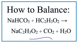 baking soda vinegar reaction equation