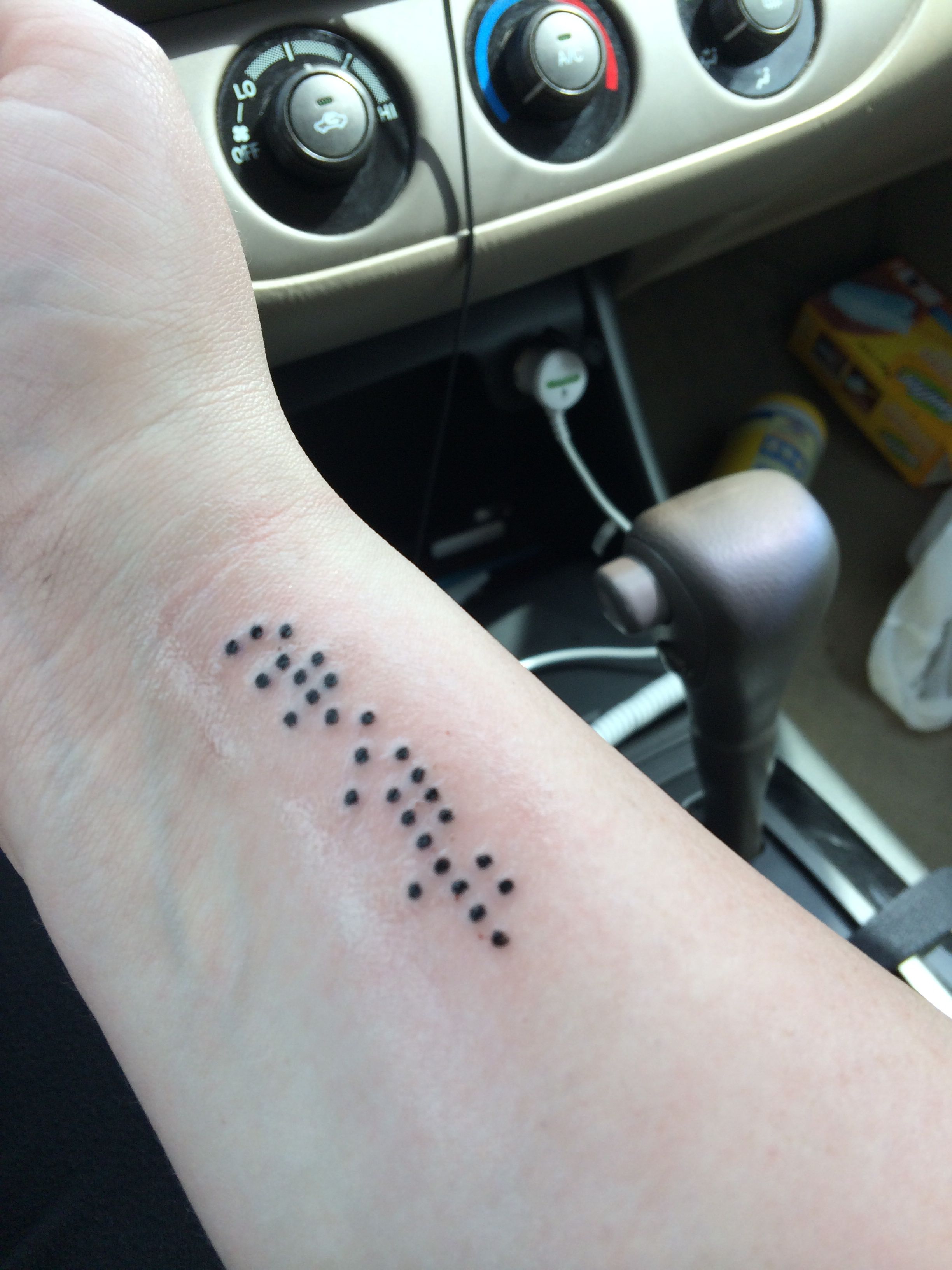 love is blind braille tattoo