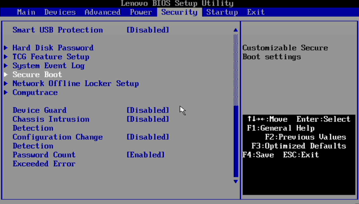 lenovo thinkpad boot to bios