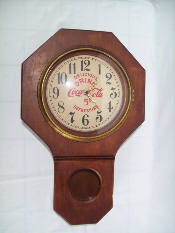 antique coca cola clock