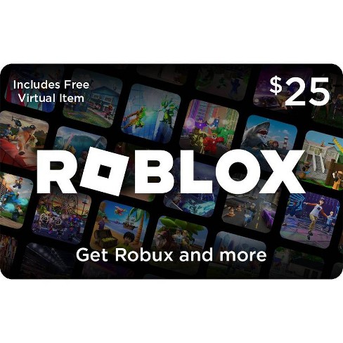 how much is the 25 robux gift card