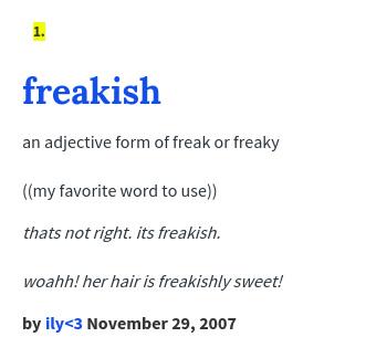 freak meaning slang