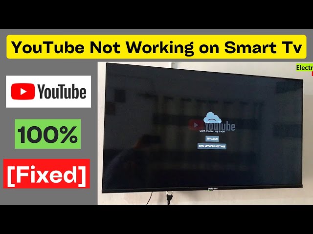 samsung tv cannot connect to youtube